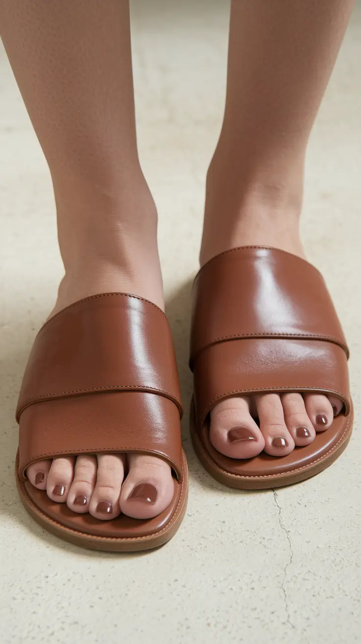 fall toe nail colors Glossy Cocoa Elegance