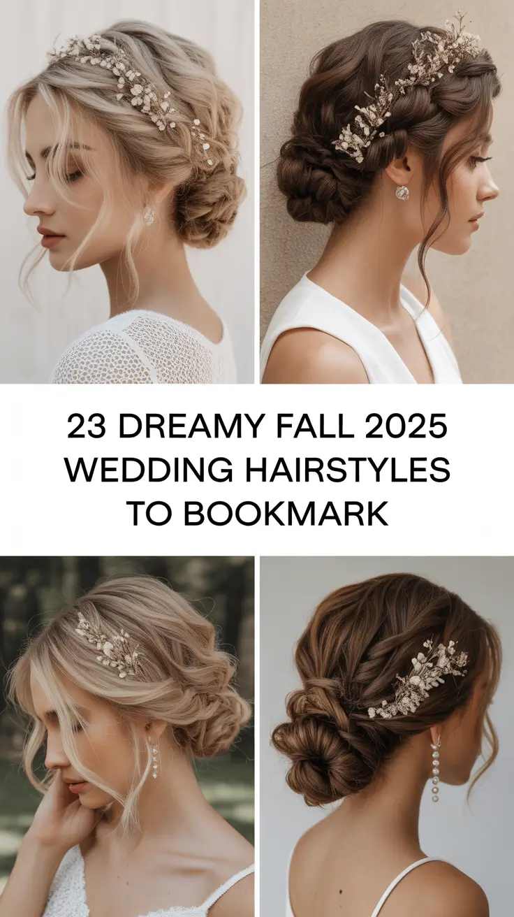 Dreamy Fall 2025 Wedding Hairstyles to Bookmark for Every Bride and Guest