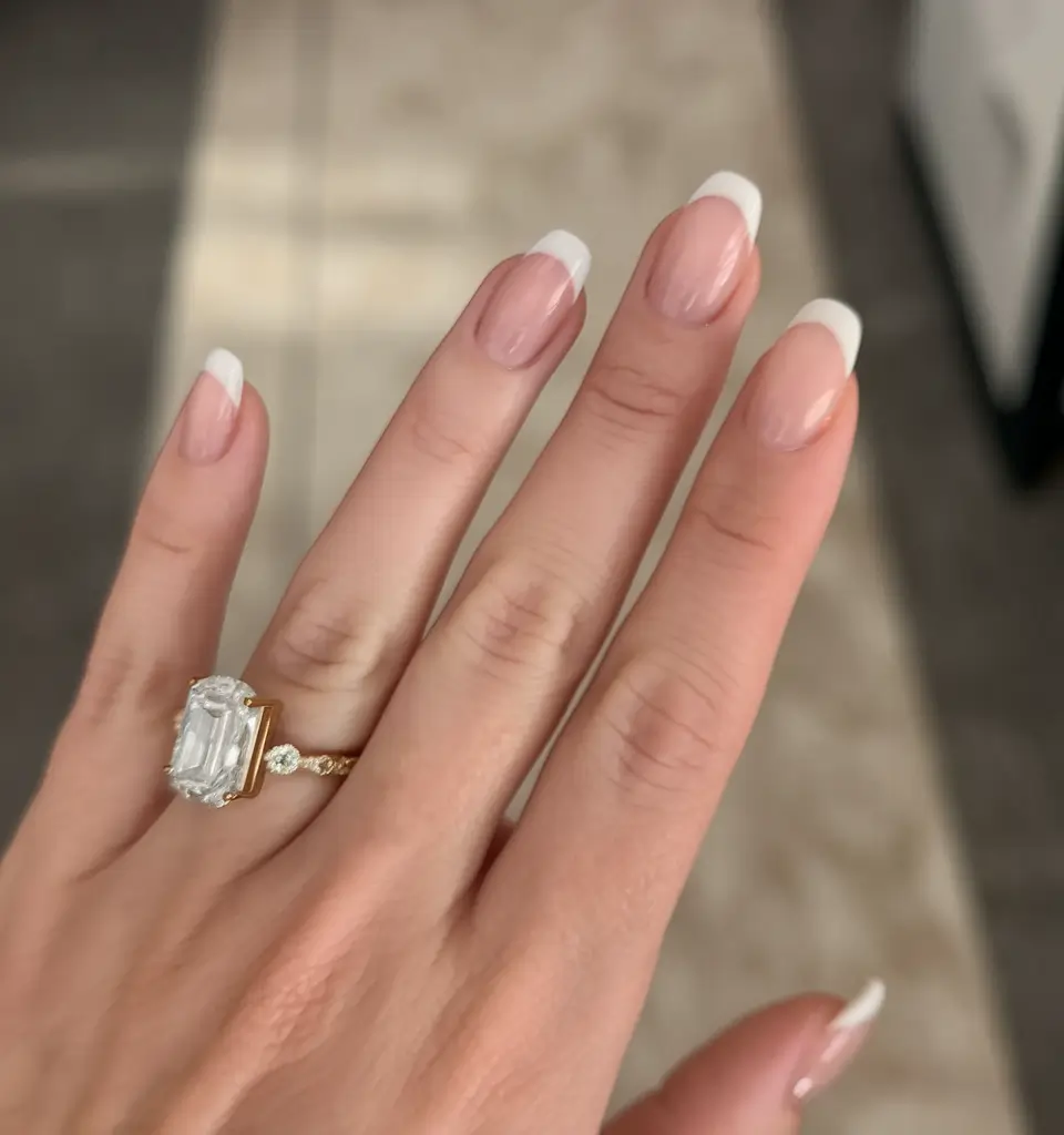 fall wedding nails bride Timeless French for the Elegant Bride