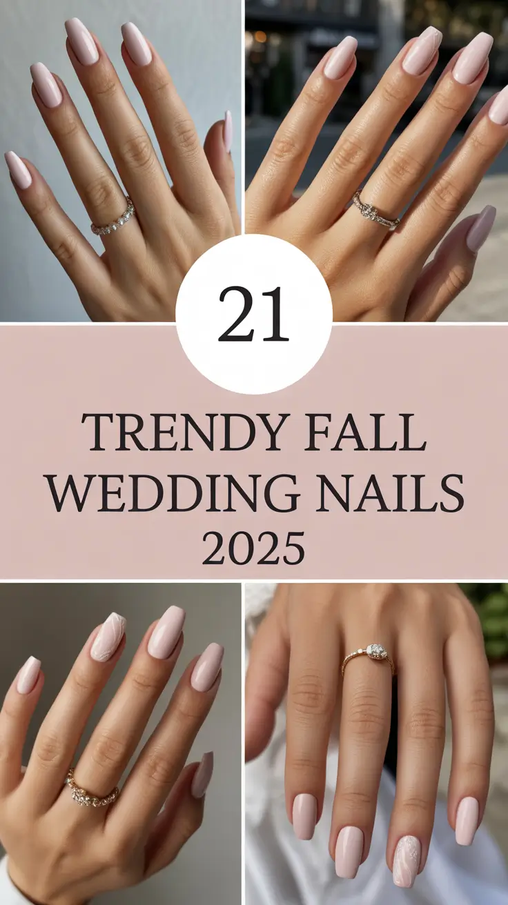Trendy Fall Wedding Nails 2025 for Brides, Bridesmaids, and Guests