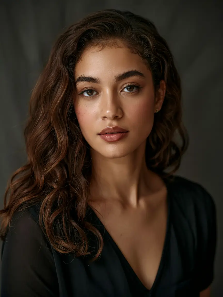 hair color for brown skin Mahogany Soft Curl Blend