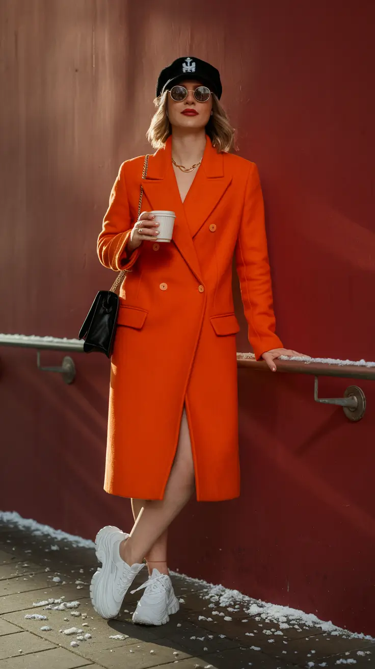 layering fall outfits Bright Blaze and Bold Attitude