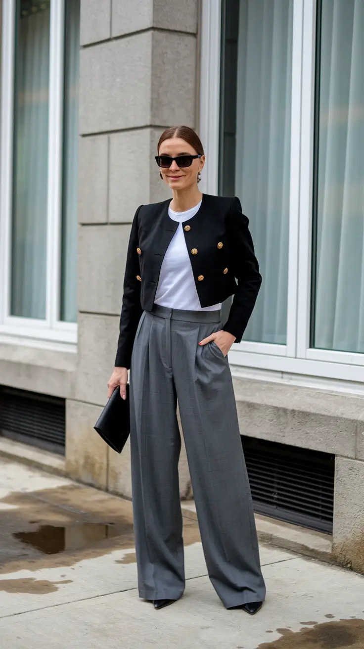 layering fall outfits women Structured Power Layers for Downtown Mornings