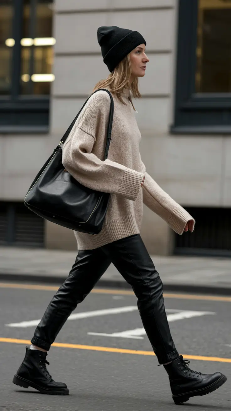 layering fall outfits Downtown Edge with Utility Influence