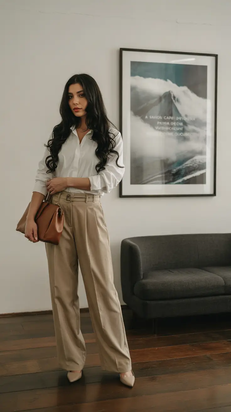 chic fall midsize outfits Soft Tailoring with a Masculine Edge
