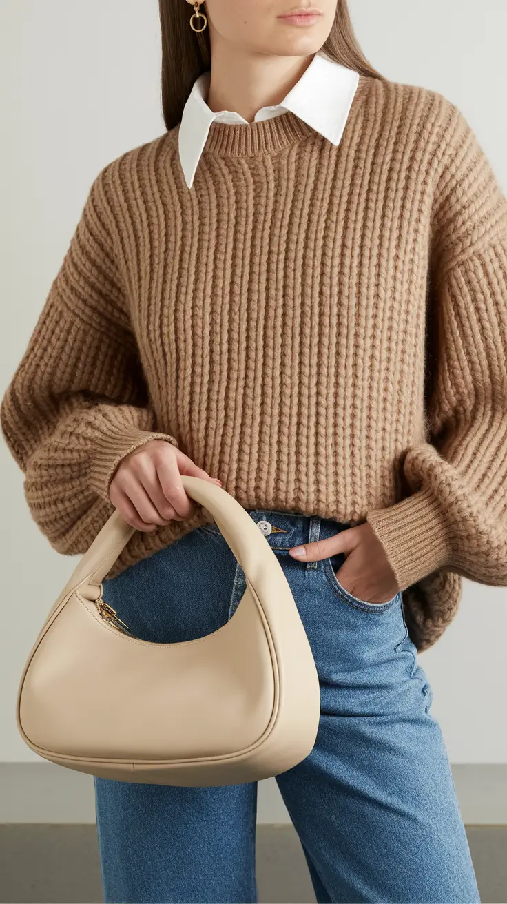 fall fashion clothes Preppy Layers with Classic Accessories