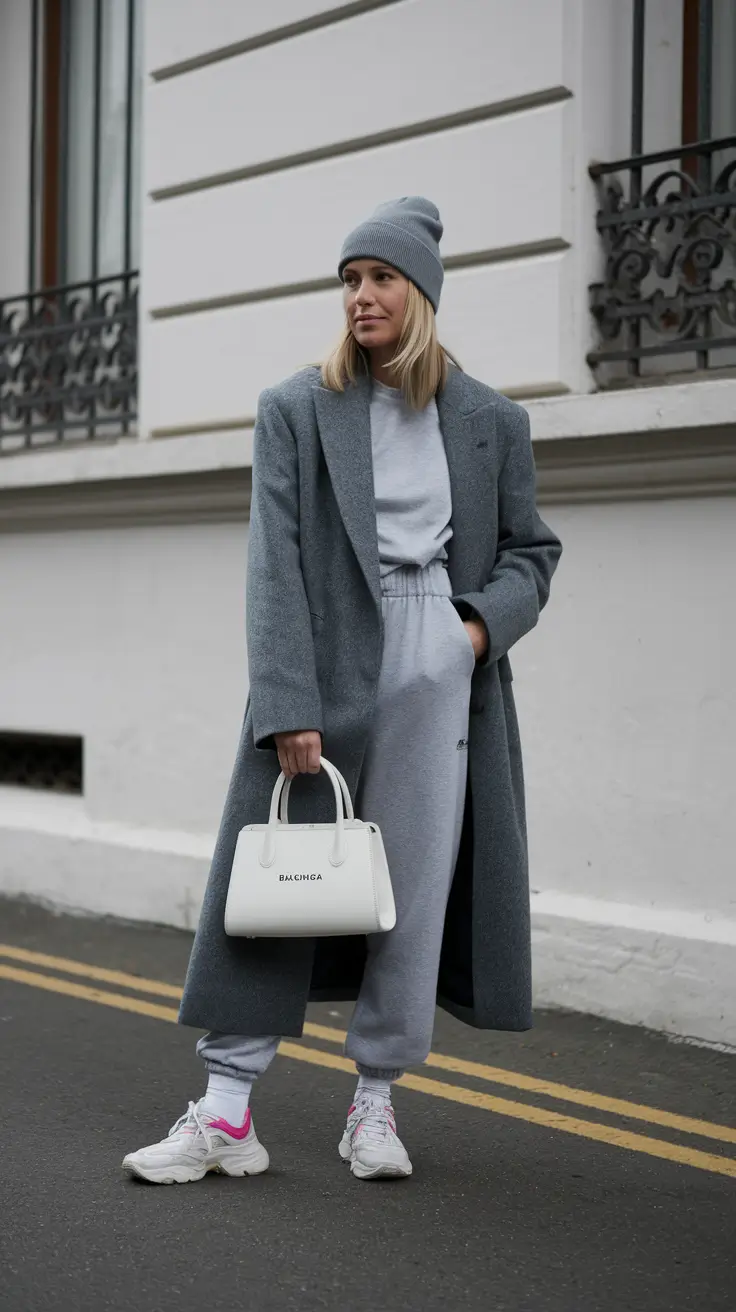 new fall fashion clothes Monochrome Gray Elevated Loungewear