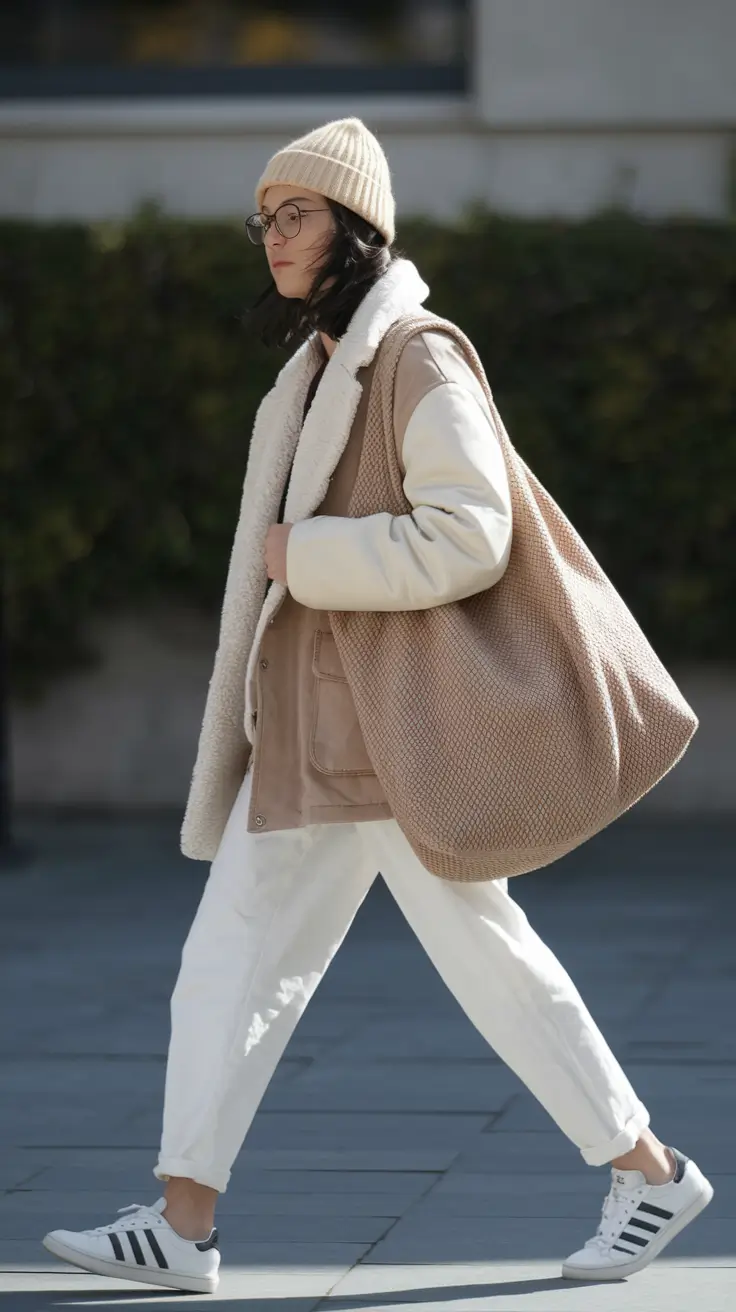 new fall fashion clothes Layered Neutrals with Retro Charm
