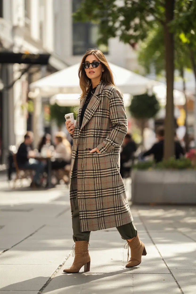 new fall styles 2025 Structured Plaid & City Boots