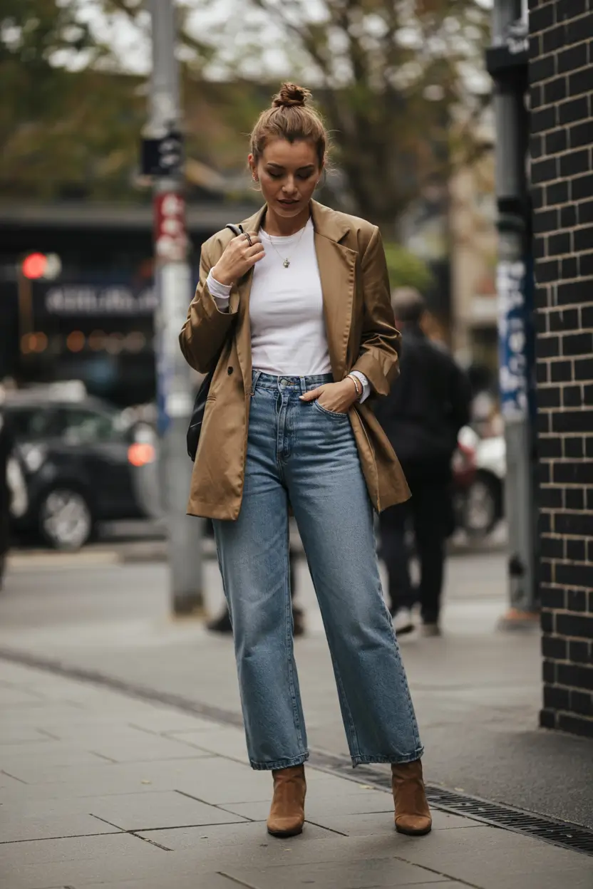 new fall styles Relaxed Layering With Masculine Energy