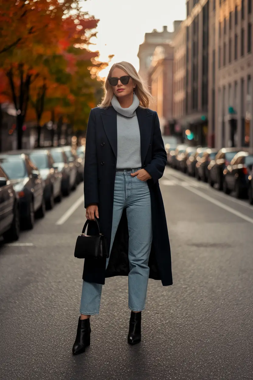nyc fall outfits aesthetic Midtown Elegance in Motion
