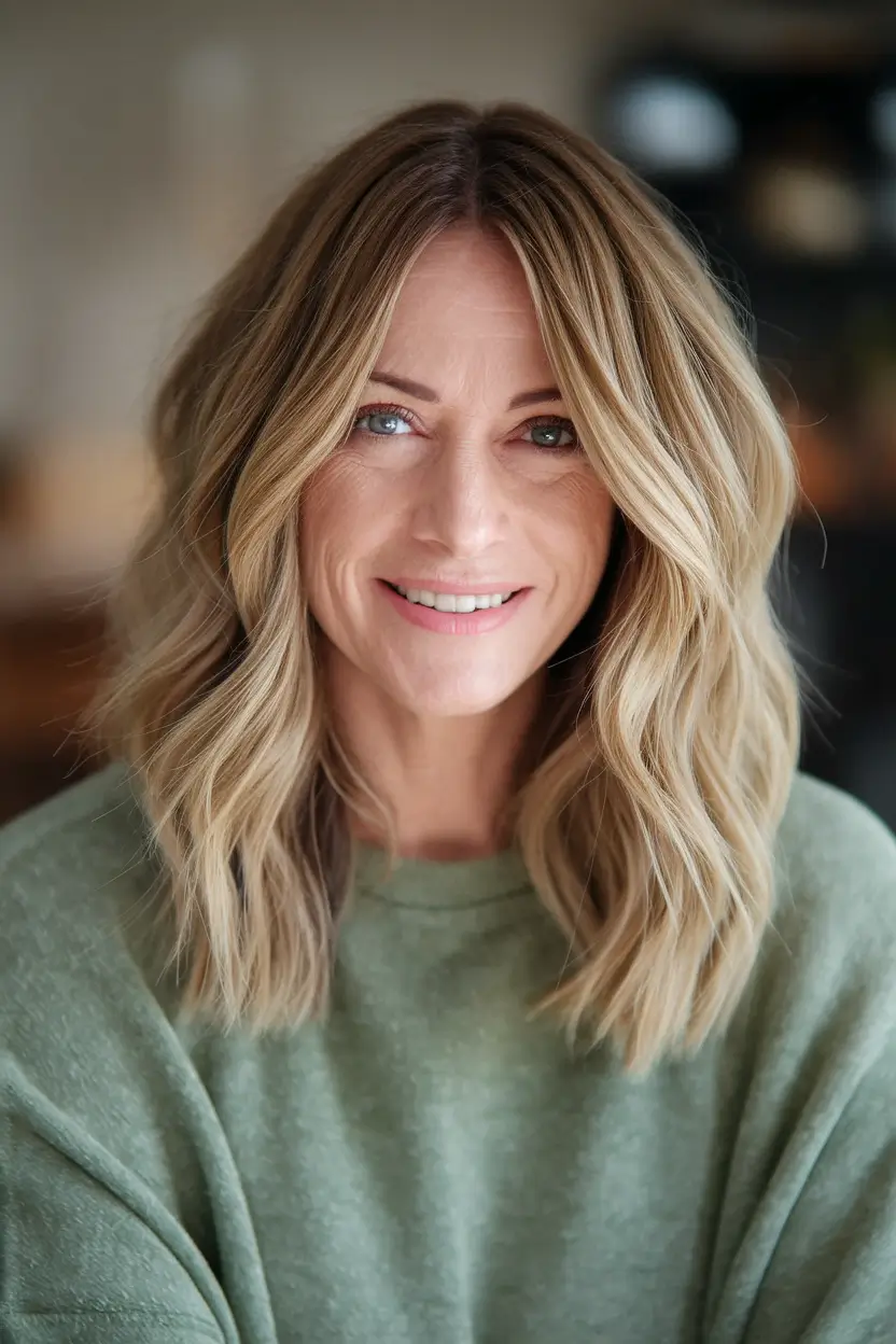 popular haircuts for fall 2025 Golden Layers with Face-Framing Balance