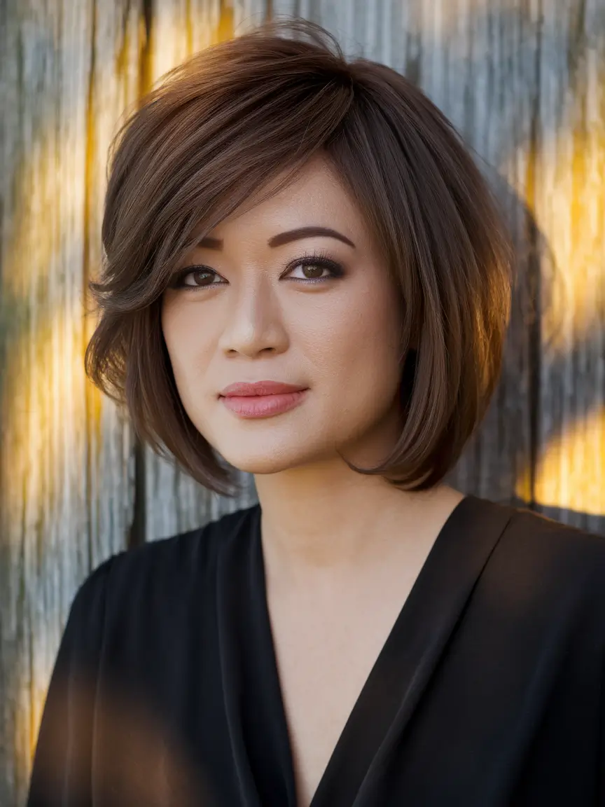 fall haircuts for medium length hair Soft Sculpted Bob with Rounded Layers