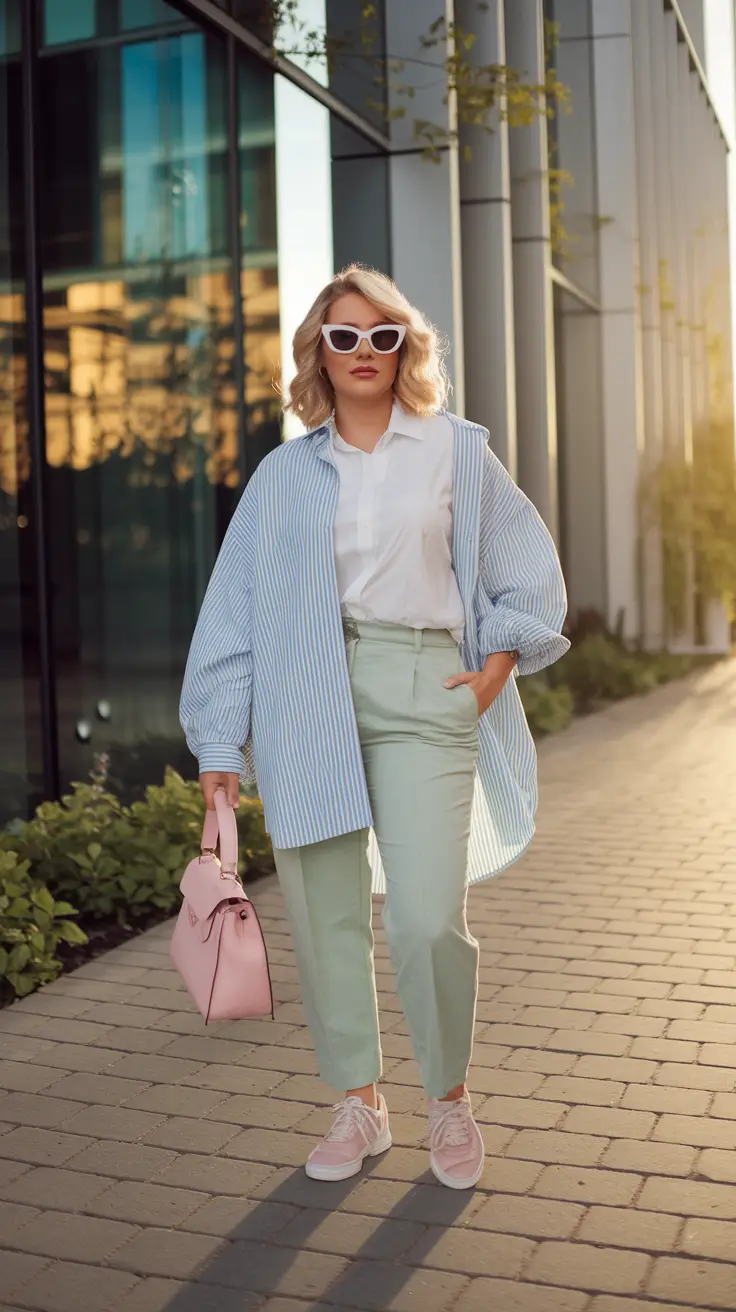 september outfits Playful Preppy with Soft Pastels