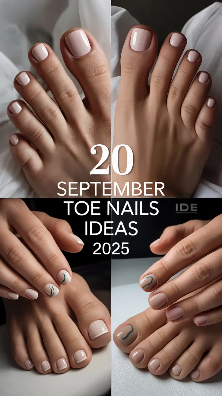 September Toe Nails Ideas 2025: Cute Designs and Color Inspo for Fall