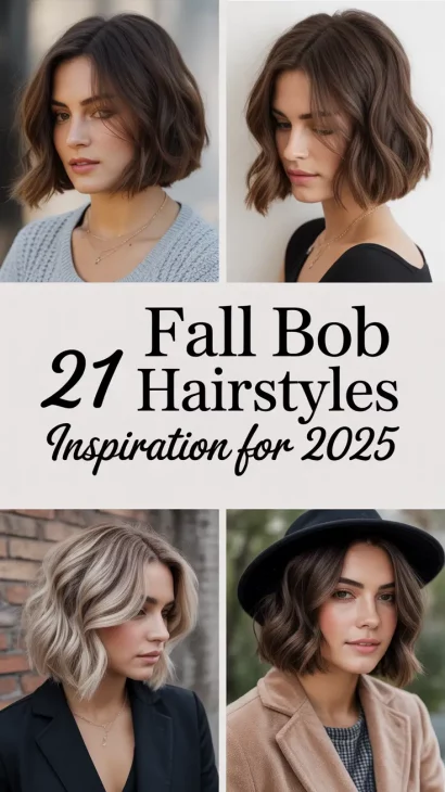Fall Bob Hairstyles Inspiration for 2025: Best Cut and Color Ideas This Season