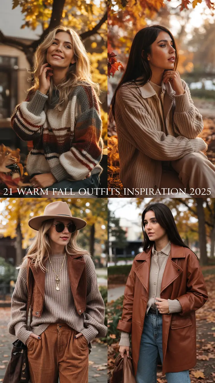Warm Fall Outfits Inspiration 2025: Cozy, Chic & Effortless Ideas for the Season