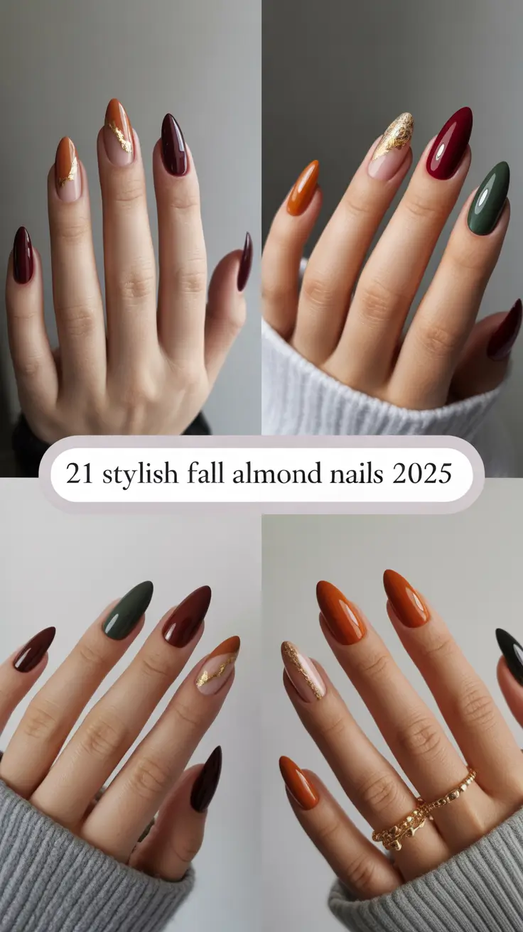 Stylish Fall Almond Nails 2025: Cute & Classy Designs for Every Autumn Mood