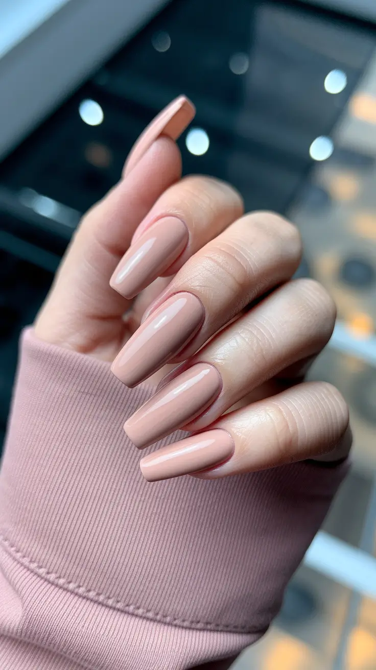 Stylish Fall Ballerina Nails 2025 for Short and Simple Seasonal Looks