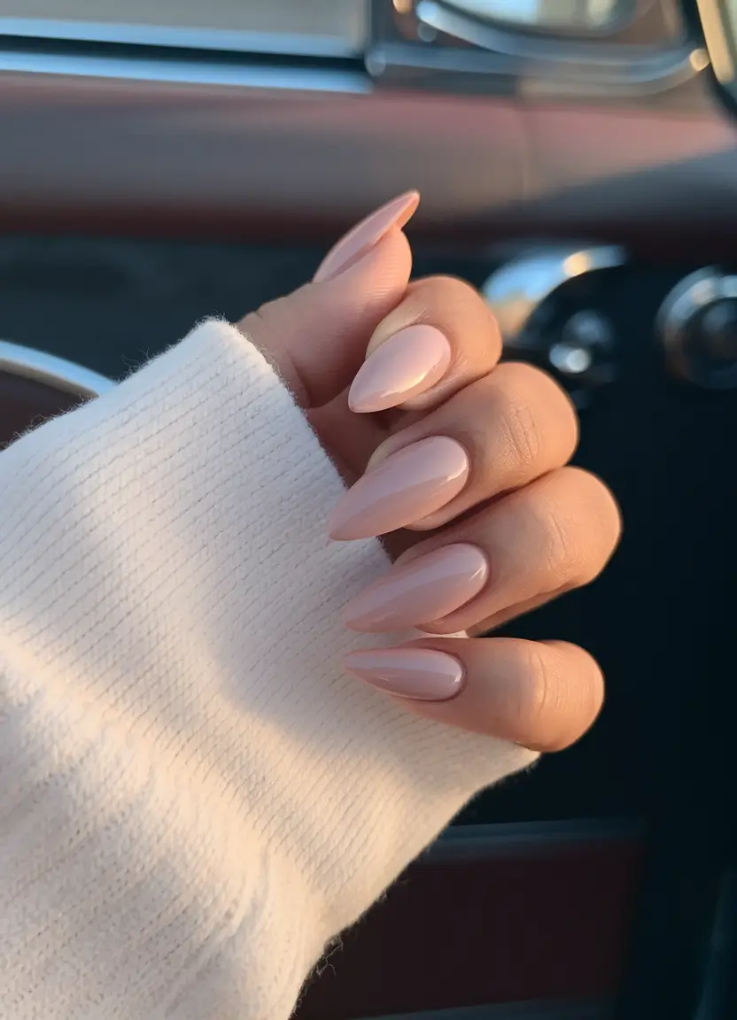 fall ballerina nails Minimal Blush Perfection on the Go