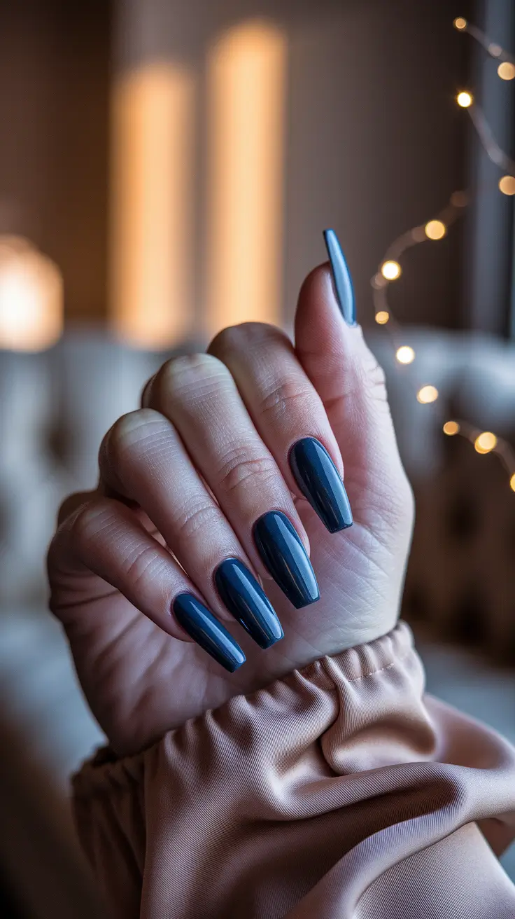 fall ballerina nails Velvet Midnight Elegance