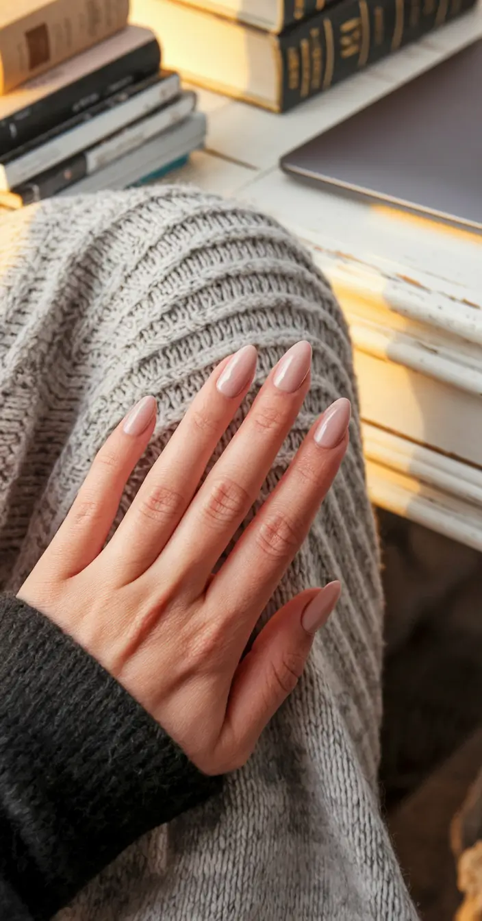 Stylish Fall Ballerina Nails 2025 for Short and Simple Seasonal Looks