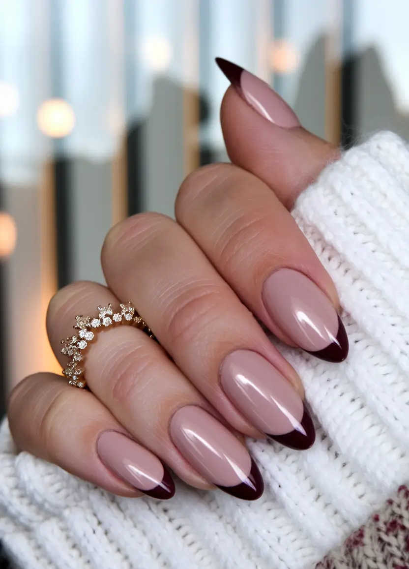 Stylish Fall Ballerina Nails 2025 for Short and Simple Seasonal Looks