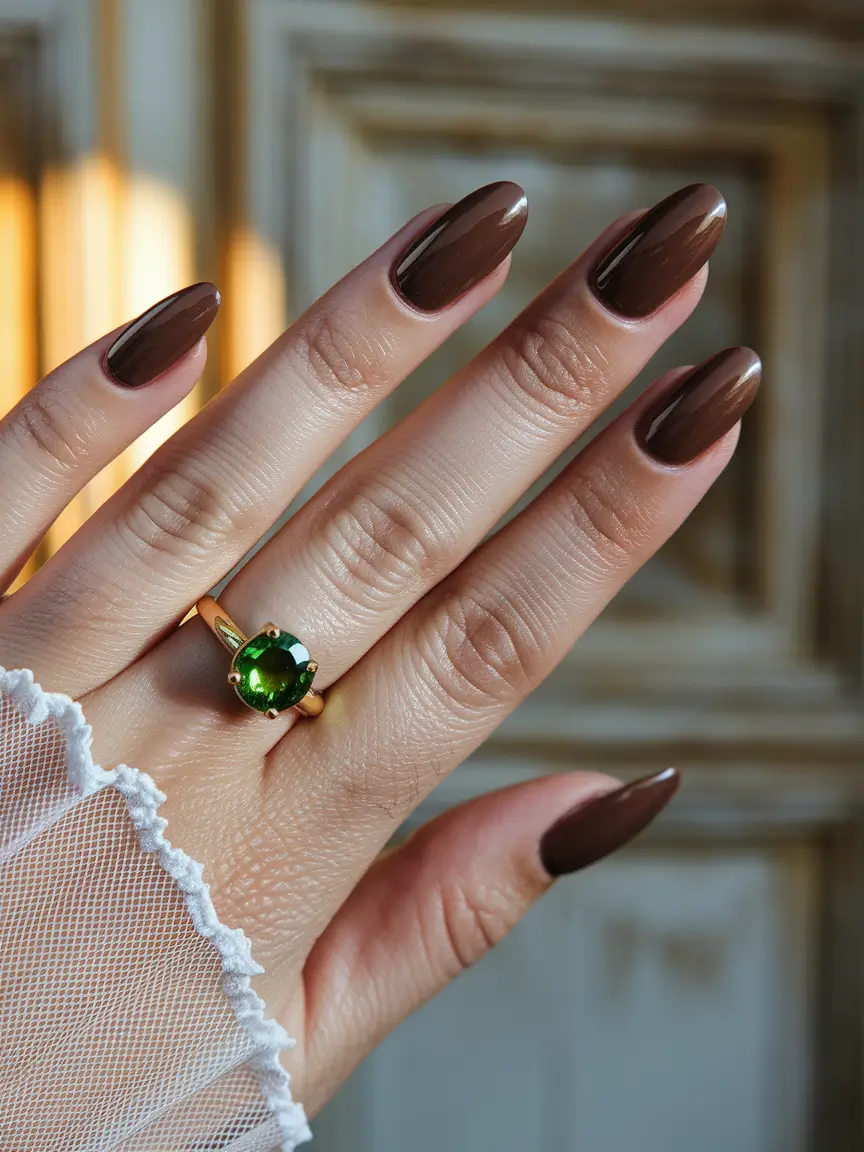 fall colors for nails Glossed Cocoa Luxe