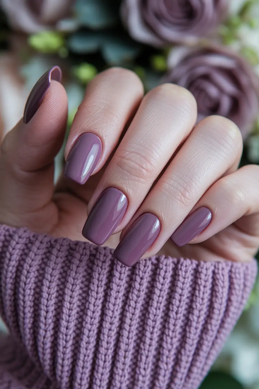 fall colors for nails Dusty Mauve Moment