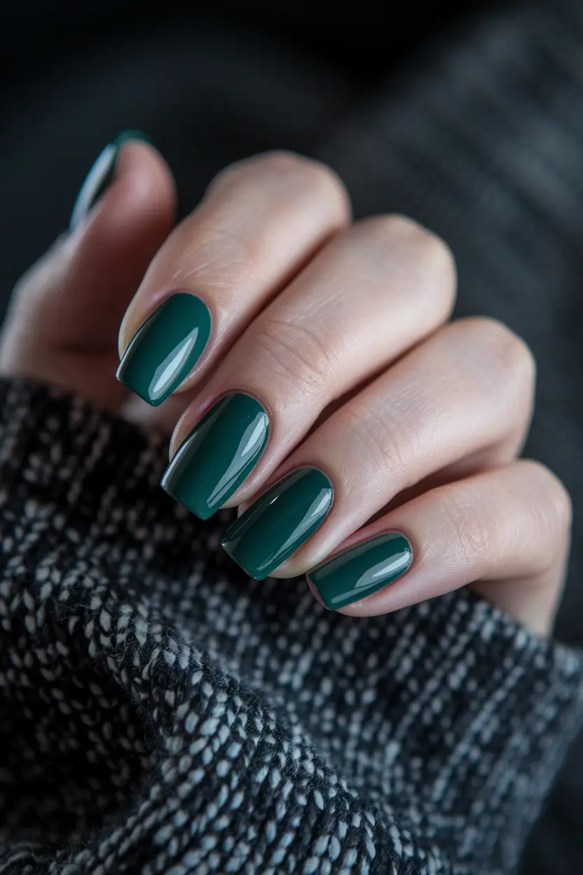 fall colors for nails green Evergreen Power Move