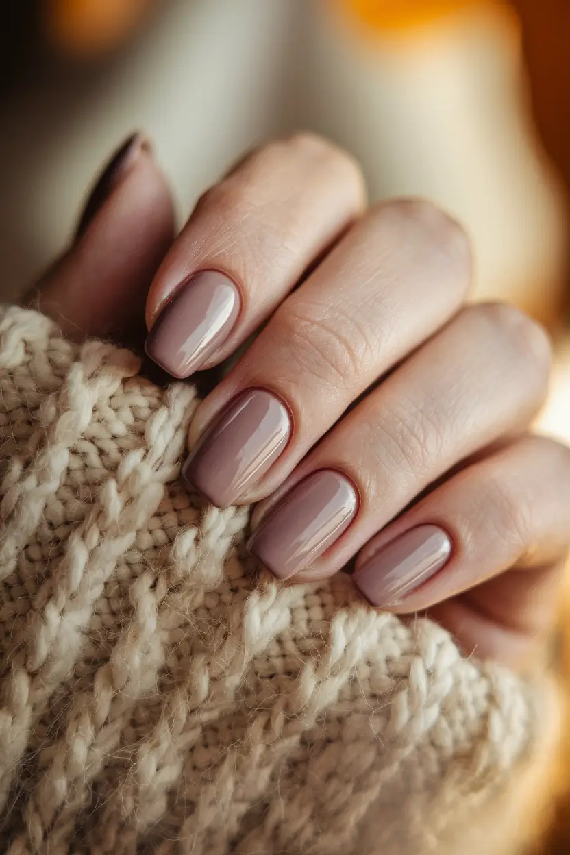 fall colors for nails Muted Rosewood Calm
