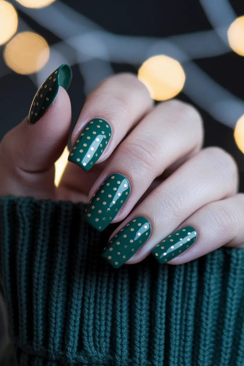 Trendy Fall Green Nail Designs 2025 for a Chic Matte Look