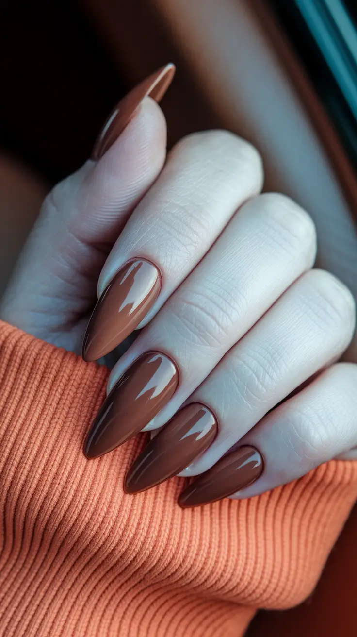 fall manicure – Cinnamon Spice Almonds