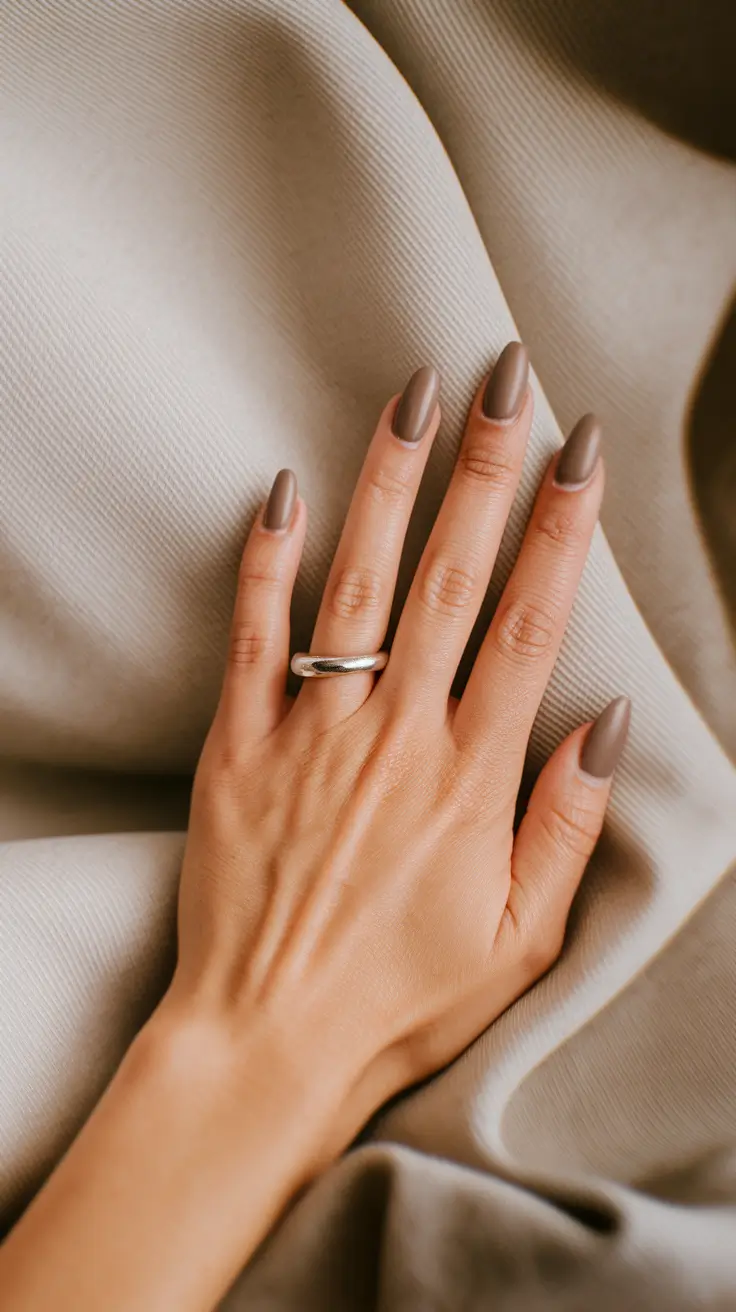 Fall Nail Colors 2025: Ideas for Women Over 40 — Café Taupe Suede