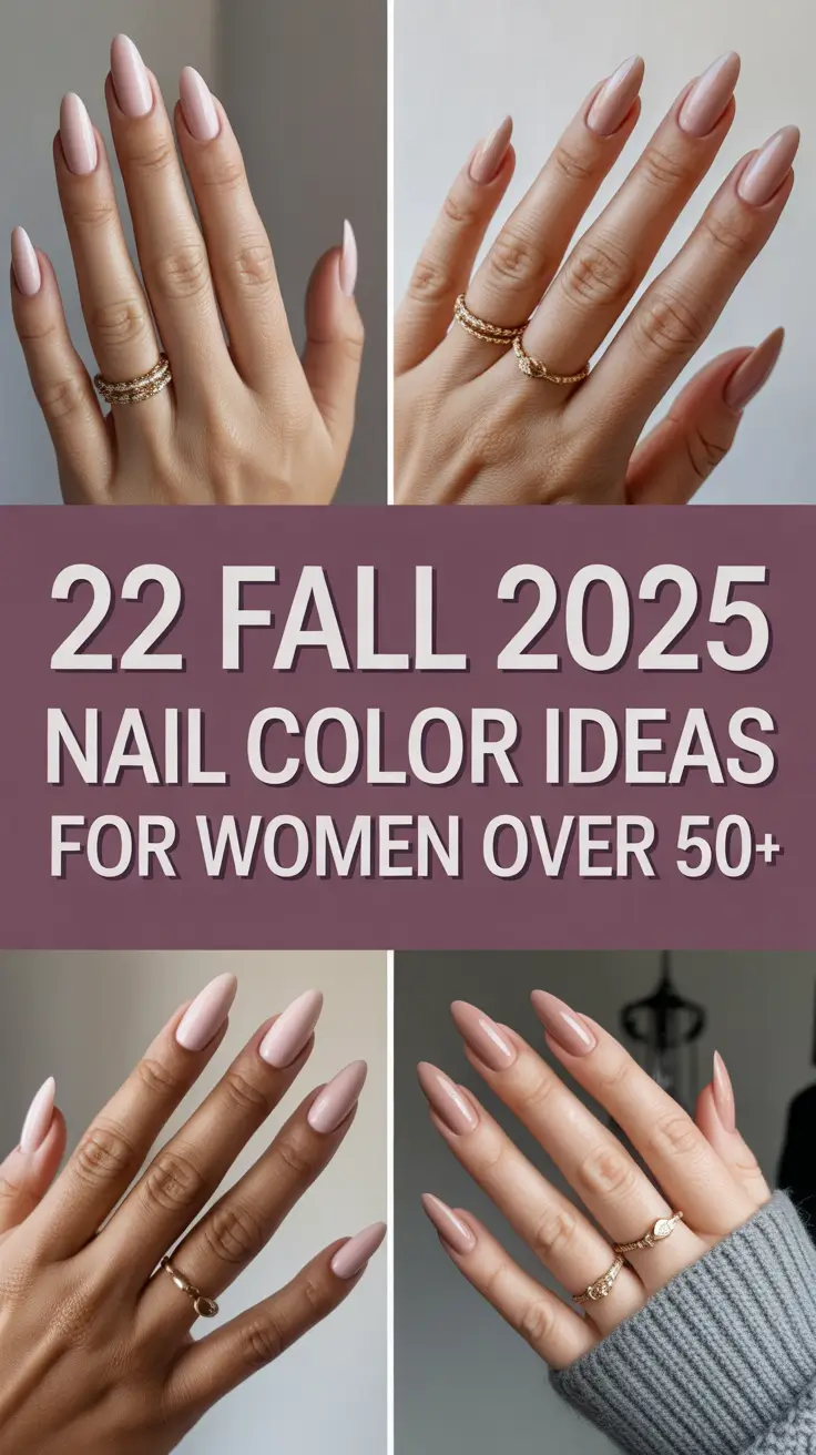 Fall 2025 Nail Color Ideas for Women Over 50 with Elegant Seasonal Shades