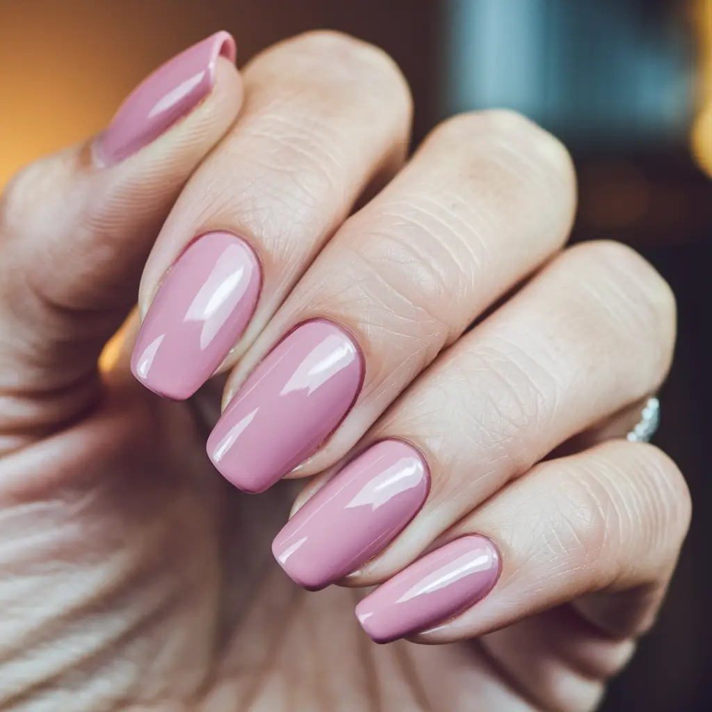 Best Fall 2025 Nail Color Ideas for Women Over 60 – Petal-Rose Cream