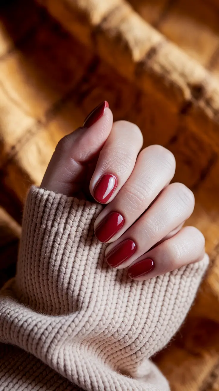 2025 Fall Nail Colors for Fair Skin – Cranberry Jelly Classic