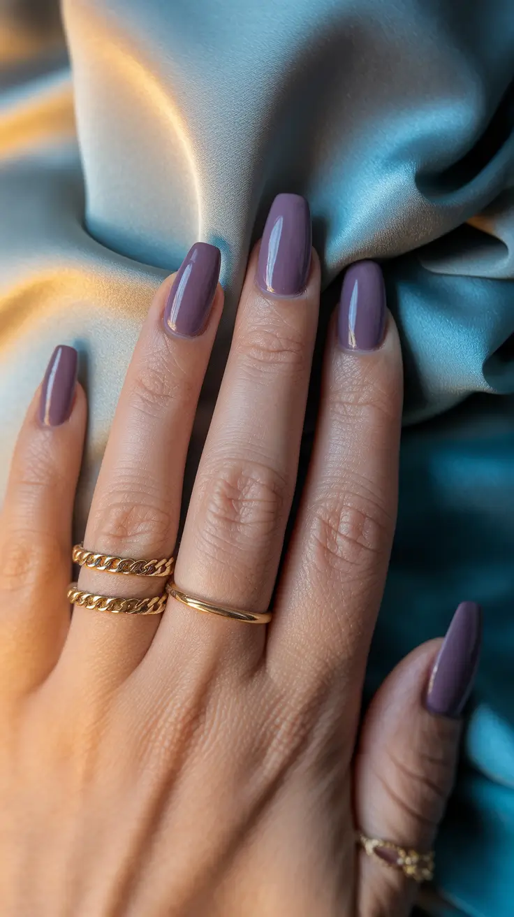 fall nail colors medium skin — Smoky Mauve Gloss