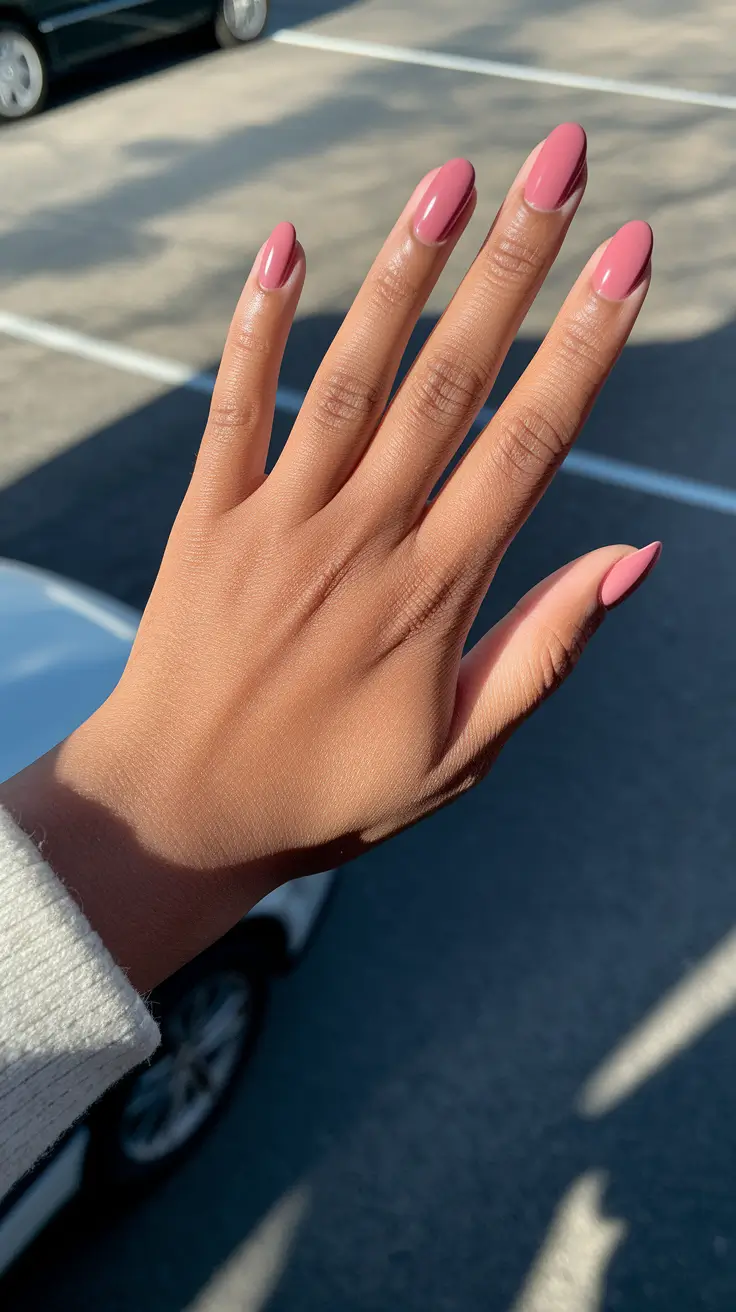 fall nail colors for medium skin - Rose Cashmere Oval