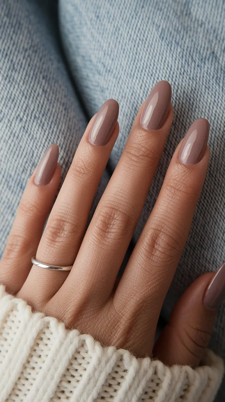 fall nail colors medium skin — Cashmere Taupe Nude