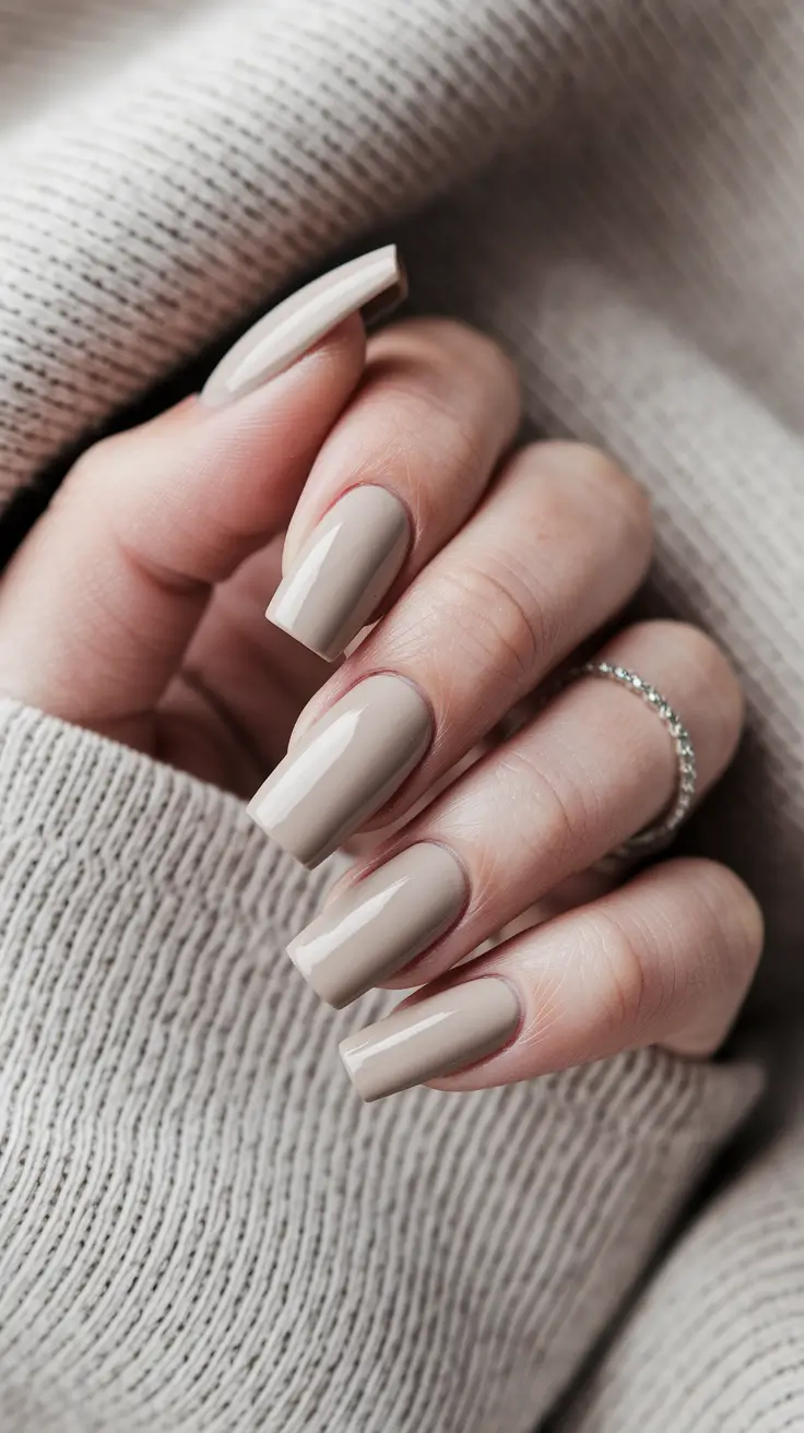Trendy Square Nails for Fall 2025 – Oat-Latte Neutrals with Gloss