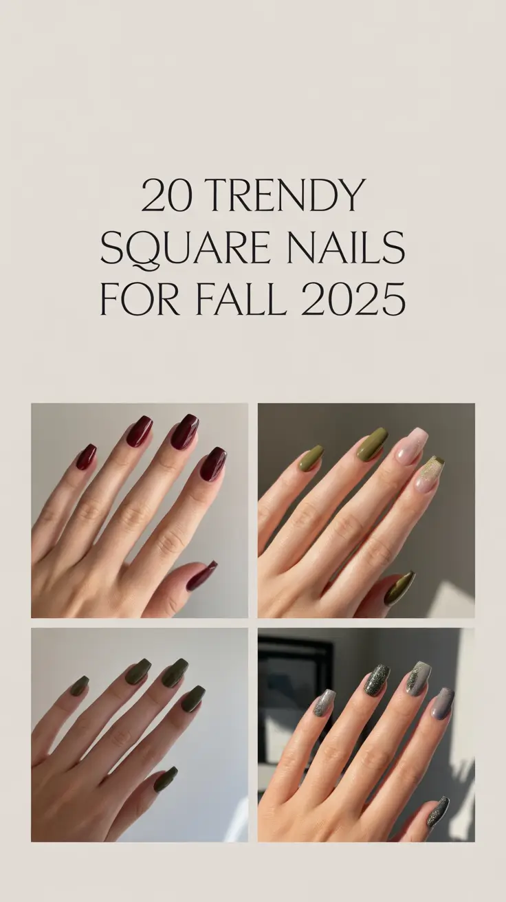 Trendy Square Nails for Fall 2025: Chic Ideas for Every Length and Style