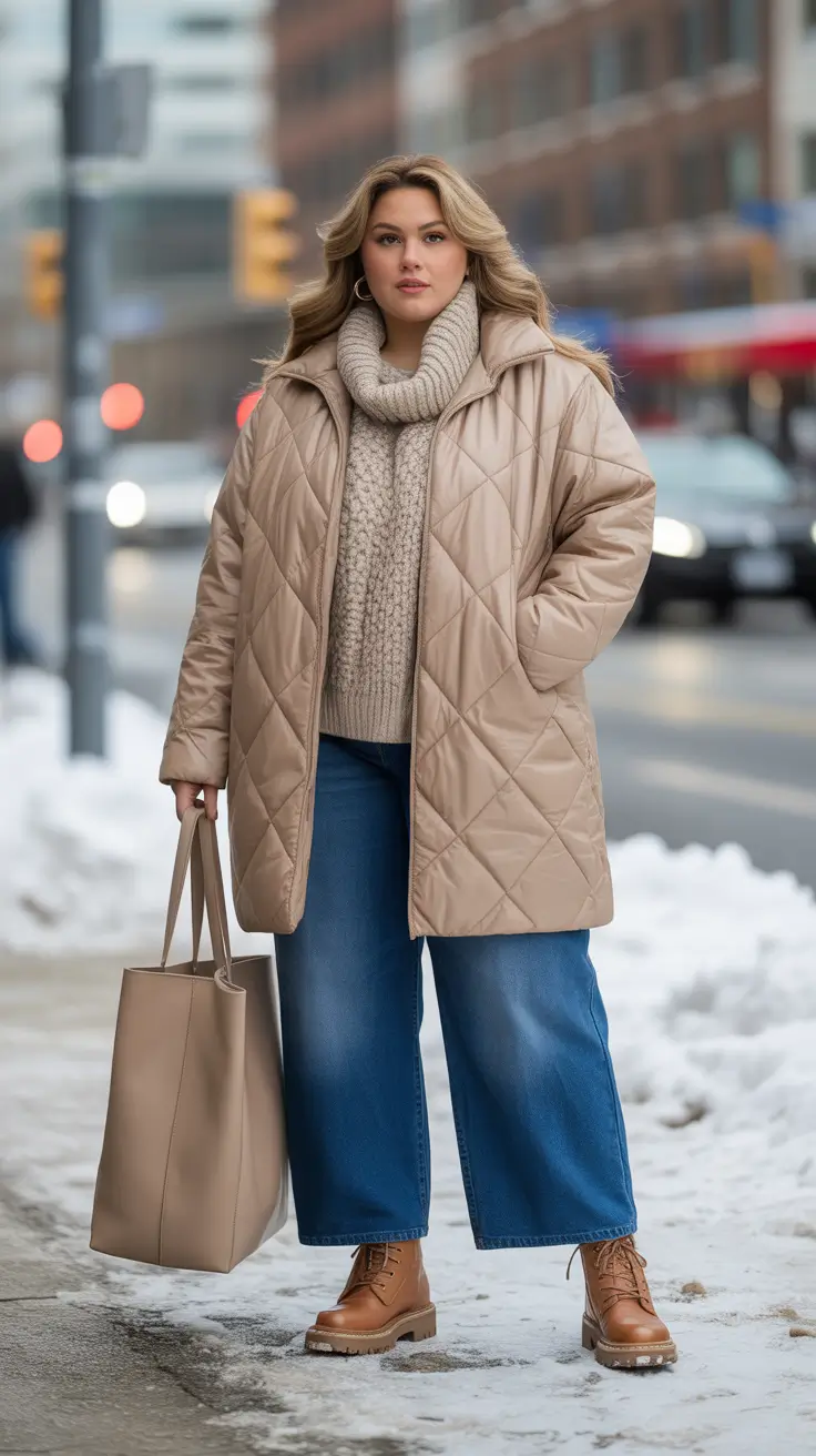 Dressy Jeans For Women 2026.Winter Plus Size Outfit Ideas 2025-2026 | Casual, Dressy & Cold Weather ...