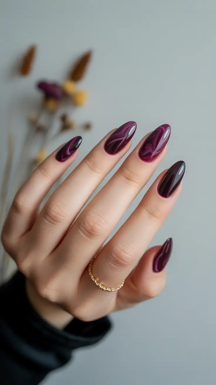Trendy Winter Burgundy Nails Colors 2025–2026: Elegant Dark Nail Ideas for Every Occasion