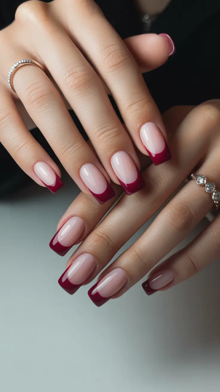 Trendy Winter Burgundy Nails Colors 2025–2026: Elegant Dark Nail Ideas for Every Occasion
