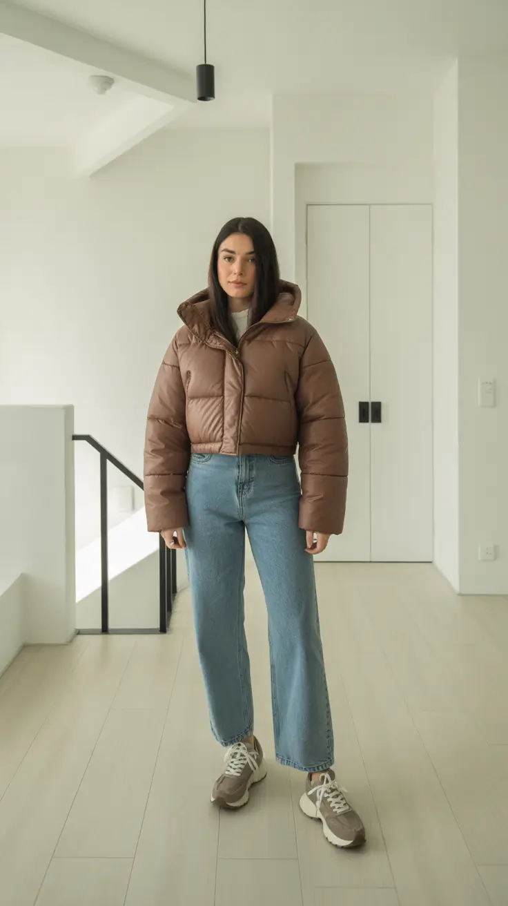 casual outfits for women 2026 - Short Puffer Comfort