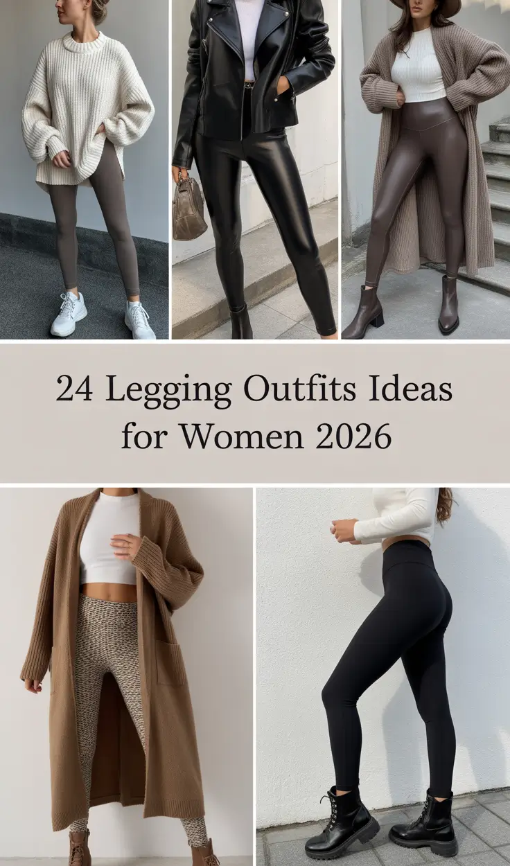 Legging Outfits Ideas for Women 2026 – Chic, Casual, and Trendy Looks for Every Season