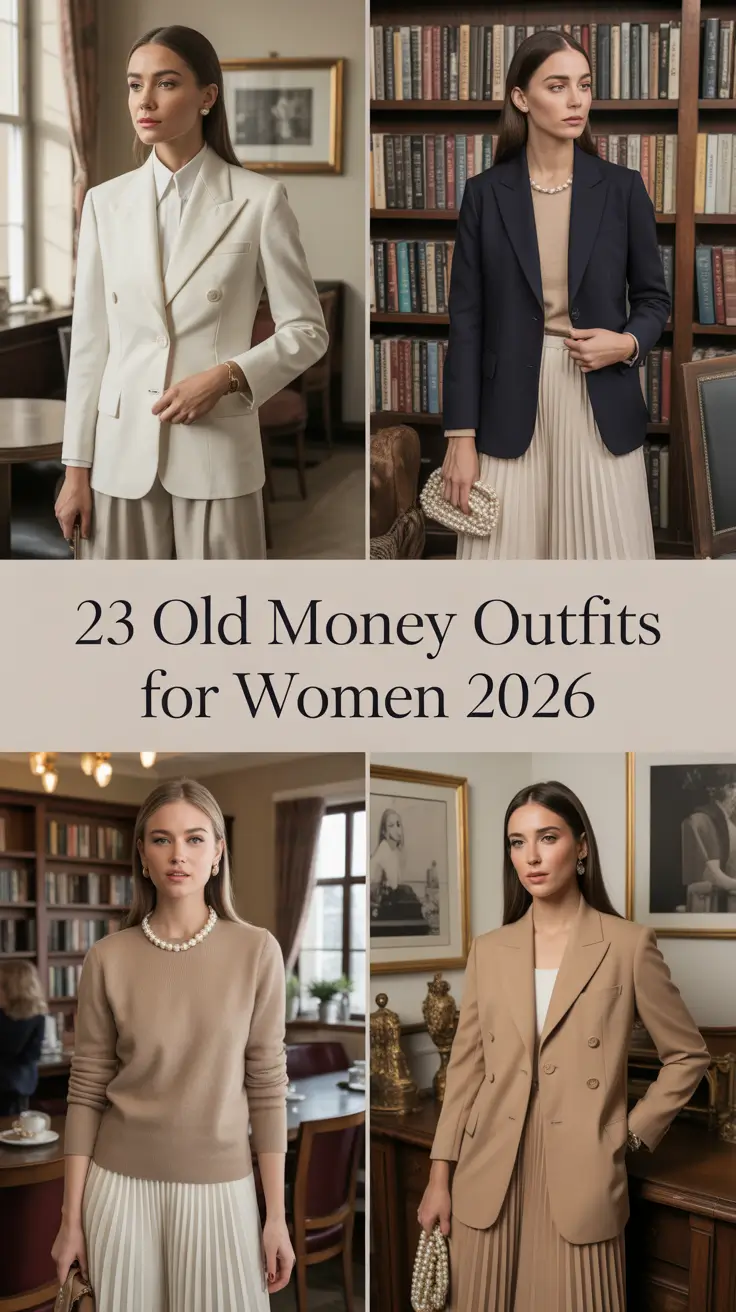 Old Money Outfits for Women 2026 – Elegant and Timeless Style Inspiration