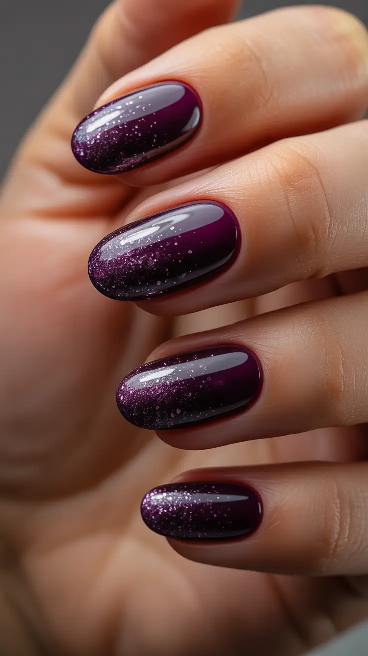 Black-Cherry Galaxy Oval