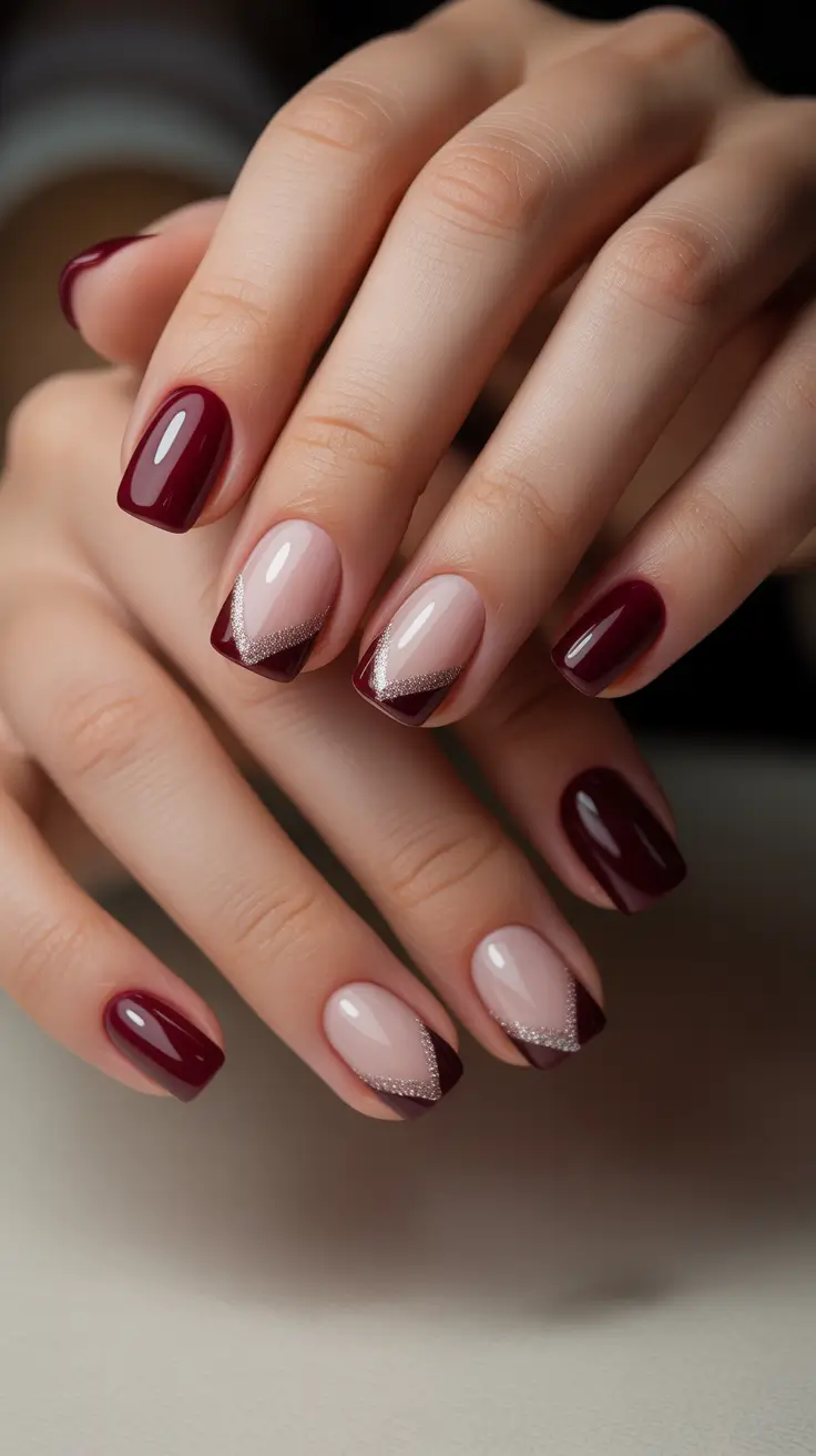 Trendy French Tips Winter 2025–2026: Elegant White, Almond, and Glitter Nail Designs